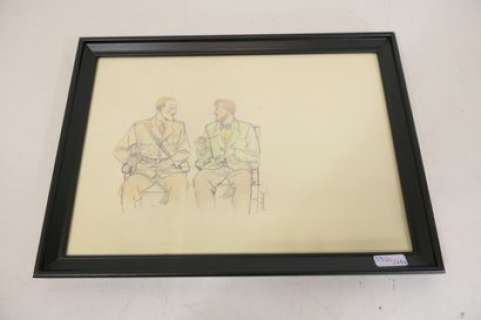 Dessin original couleur d’André Juillard "Black et… | Rops