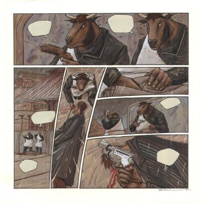 Pontarolo Frédéric | Planche Originale 49 de Sapiens par Frédéric Pontarolo | Galerie Napoléon