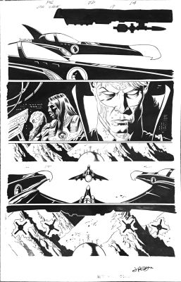 JSA Classified #13, pg. 14 Paul Gulacy & Jimmy Palmiotti – Original Art | PaperFilms