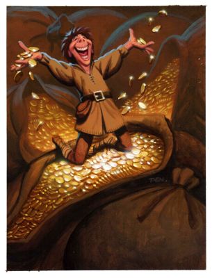 Den Beauvais | Yap Attack - Guardians Published Collectible Fantasy Card Painting (1990S) | Romitaman