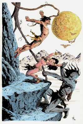 Bo Hampton | Tarzan At the Earth’s Core Published Pinup (2020) | Romitaman