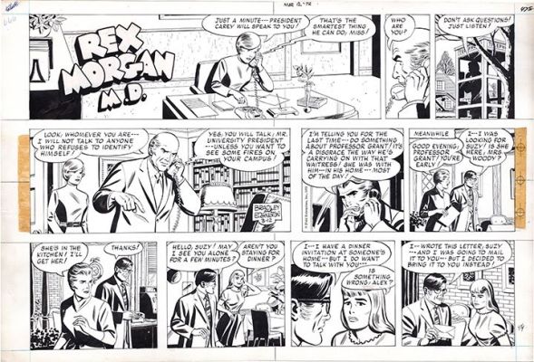Bradley Edgington & | Rex Morgan, M.D. 3/12/72 Sunday | Graphic Collectibles