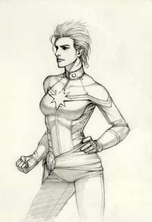 InHyuk Lee - InHyuk Lee Captain Marvel Pencil Sketch