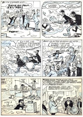 Pellos | "Les Pieds Nickelés députés" planche 10 | Galerie OPA