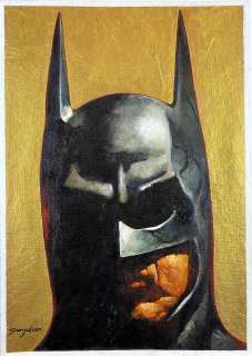 Sanjulian (Manuel Perez Clemente) - Batman Portrait | Corner4art Auctions