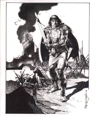 Tony Dezuniga | Prince Valiant Large Illustration - Signed - 2008 | Anthony’s Comic Book Art