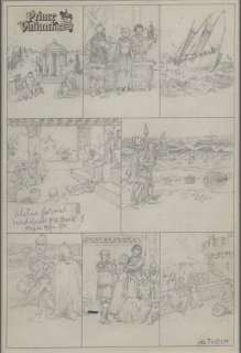 180: Foster Prince Valiant Sunday rough 11/27/77 comic | Russ Cochran