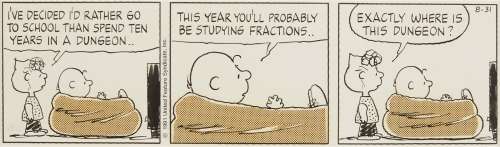 Charles Schulz Original Peanuts Comic Strip 1991 | Revere Auctions