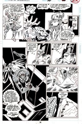 Alex Saviuk Fred Fredericks | Web of Spider-Man #114 P 22 (Spider-Man Battles Facade!) 1994 | Romitaman