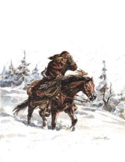 Derib | Buddy Longway Couverture originale couleur de Buddy... | Cornette de St Cyr