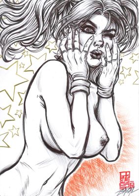 Angel Bazal | Harley Quinn - CRAZY LOOKS BETTER / Bazal. 8,3x11,7 in. | Raremarq (Buy It Now)