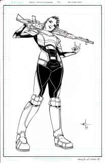 Drew Johnson | Ready Player One Art3mis Final Battle Pose Merchandising Art | Abel Original Art