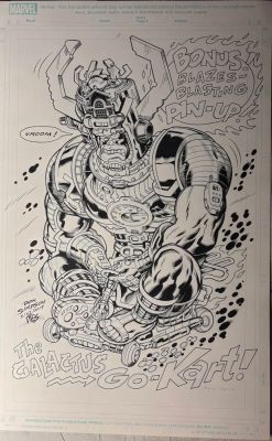 Dexter Vines | Crazy #1 Galactus Pin-up. | Dexter Vines