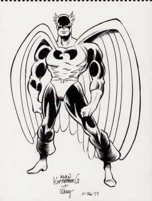 Alan Kupperberg | Nightwing Ink Art Commission - Signed 11-26-77 | Anthony’s Comic Book Art