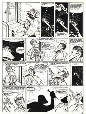 Sokal Benoît | Planche originale 22 du Tome 8 de Canardo - Le Canal de l’Angoisse - | Galerie Napoléon