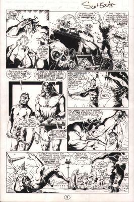Jim Nelson, Scott Eaton | Dreadstar #64 P.2 - Young Scuz - Signed - 1991 | Anthony’s Comic Book Art