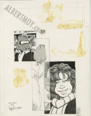 Dave Sim | Cerebus Issue 216 Page Cover | Albert Moy