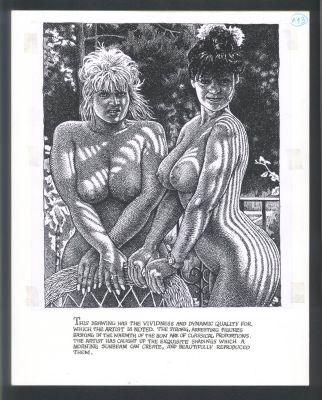 Robert Crumb | Exquisite Erotic Robert Crumb Art - Art Is a Photocopy of the Original with Crumb’s Hand-Lettered Text At the Bottom Issue Art And Beauty Magazine Page 93 | Koch Comic Art