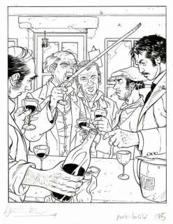 Jean-Marc Stalner - lot 470 - Les Faiseurs de nuées, dessin original Ã  l‘encre de…