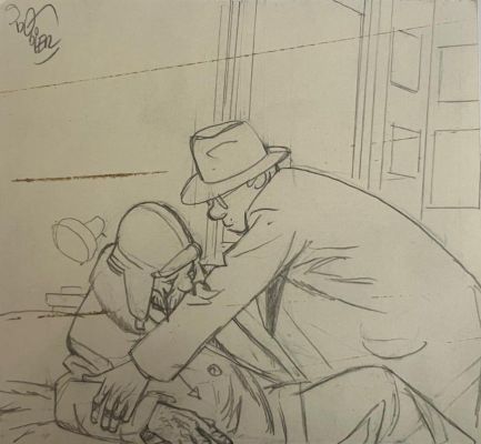 Dodier Alain | Case originale alternative Jérôme K. Jérôme Bloche 25 | Galerie Napoléon