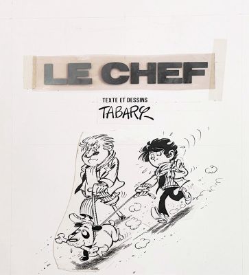 Tabary | TOTOCHE, couverture alternative originale, Le CHEF | Galerie Napoléon
