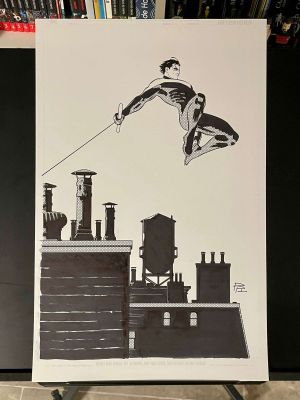 Bruno Redondo | Nightwing Art Book Cover (Traditional Art) | Black Diamond