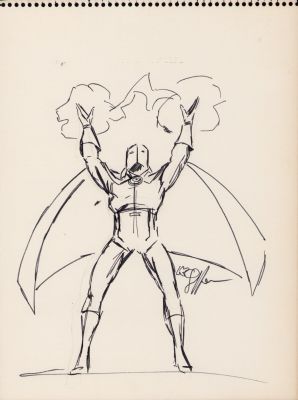 Keith Giffen | Doctor Fate Pencil + Ink Art Commission - 1976 Signed W/Coa From Nycc | Anthony’s Comic Book Art