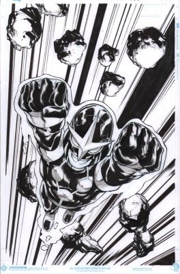 Humberto Ramos | Nova #1 Cover Art - Signed - 2016 | Anthony’s Comic Book Art