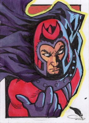 Aniekan Udofia | Tdart 2026 X-Men Sketch Card Drop #26 - Magneto | TDArt