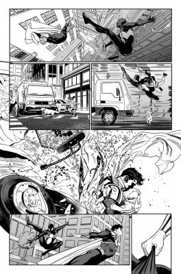 Daniel Sampere | Superman / Spider-man # P.03 (Monoprint/ AP) | Black Diamond