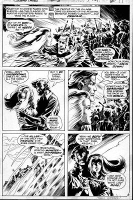 Berni Wrightson - Wrightson, Berni - Swamp Thing #3 Pg 9, Matt Cable (Mathew the Raven), First Abby Arcane 1973