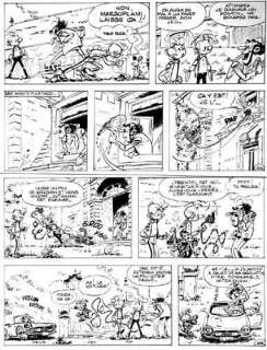 FRANQUIN et FOURNIER. Â« Spirou et Fantasio Â». Encre de Chine noire pour | Tessier Sarrou