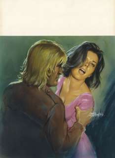 Michel Gourdon (1925... - Lot 509 - * Panique en sous-bois Gouache sur carton pour la couverture...