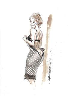 Bleda, Sergio - Original drawing - Pretty woman | Catawiki
