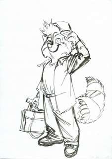 Guarnido. Illustration originale Blacksad | BDEnchères