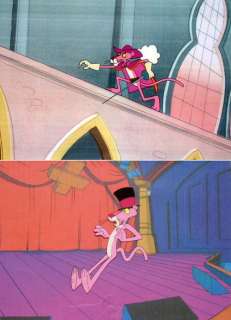 Pink Panther - x2 Animation production cel + pencil drawings - (1969/1980) | Catawiki