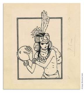 HERGÉ - Lot 48 - TINTIN Les 7 Boules de cristal (T.13), Casterman 1948 Illustration...