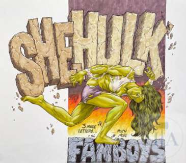 Libessart Laurent/She-hulk. Dessin original hommage à Jim… | Dagoty