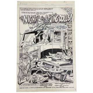 Night of the Living Dolls Chucky Child’s Play Original Storyboard Production Comic Art | Los Angeles Estate Auction