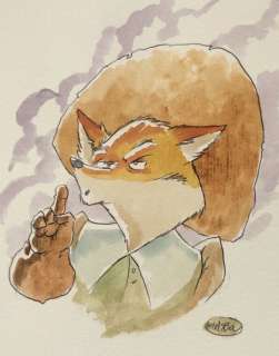 Masbou - Dessin original en couleur - De Cape et de Crocs | Catawiki