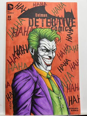 Leon Leclaire Comic Art | Detective Comics #44 Joker Sketch Cover by Leon | Raremarq (Buy It Now)