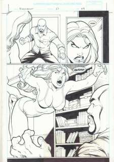 Alex Lei, Ed Benes - codename: knockout #17 p. 4 - babe action splash - 2002