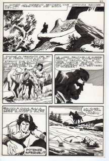 Leone Frollo - Tavola originale per Melody John ‘Sentiero di guerra‘ pubblicata nella COLLANA GRANDI AVVENTURE SEPIM