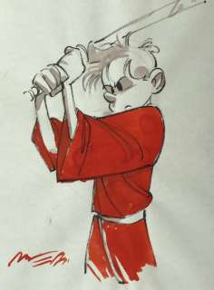 Munuera - Illustration originale en couleur - Spirou et Fantasio - Spirou au Sabre | Catawiki