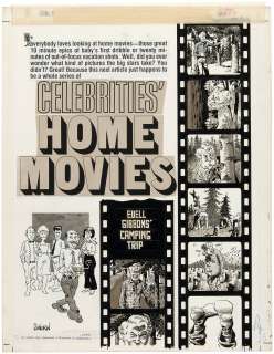 "CRACKED - CELEBRITIES‘ HOME MOVIES" COMPLETE MAGAZINE STORY ORIGINAL ART.