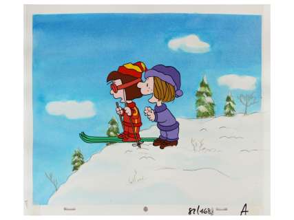Peanuts Production Cel w/ Master Background | Weiss Auctions