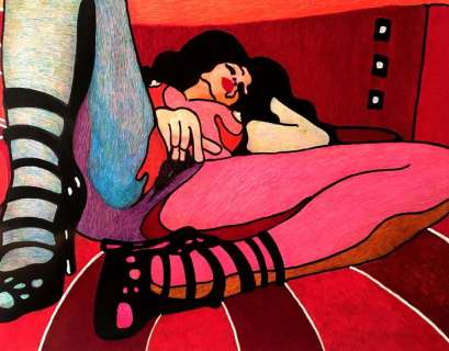 Maxemmed - 2x original illustr. "Serie Matisse" e "Graffita’" - Page volante - EO - (2012) | Catawiki