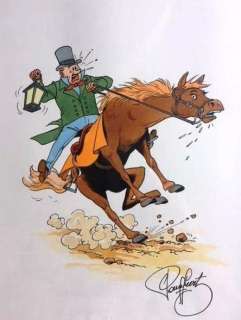 Suske en Wiske - Originele tekening Lambik te paard | Catawiki