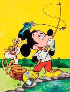 Walt Disney | Mickey, illustration Ã  la gouache et Ã  l’encre d… | Banque Dessinée