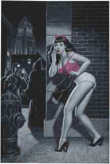 BETTIE PAGE ORIGINAL ART BY GREG HILDEBRANDT. | Hake’s